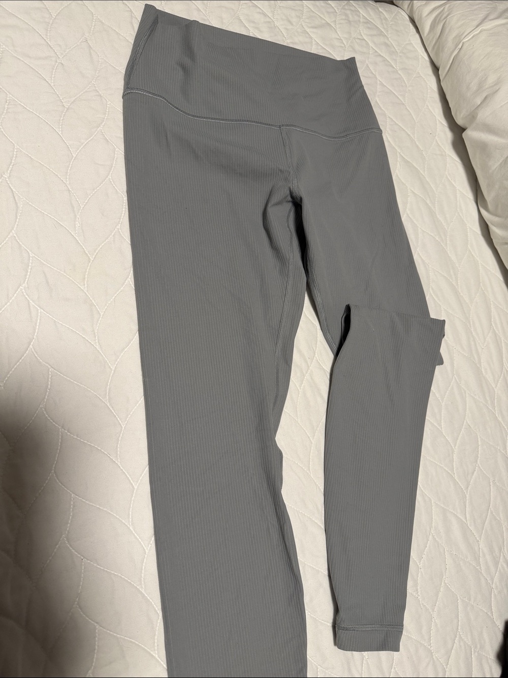 lululemon athletica Ribbed High-Rise Leggings in Gray